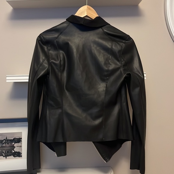 BLANK NYC | XS | NORDSTROM | Vegan Leather Drape Front Moto Jacket - Picture 6 of 13